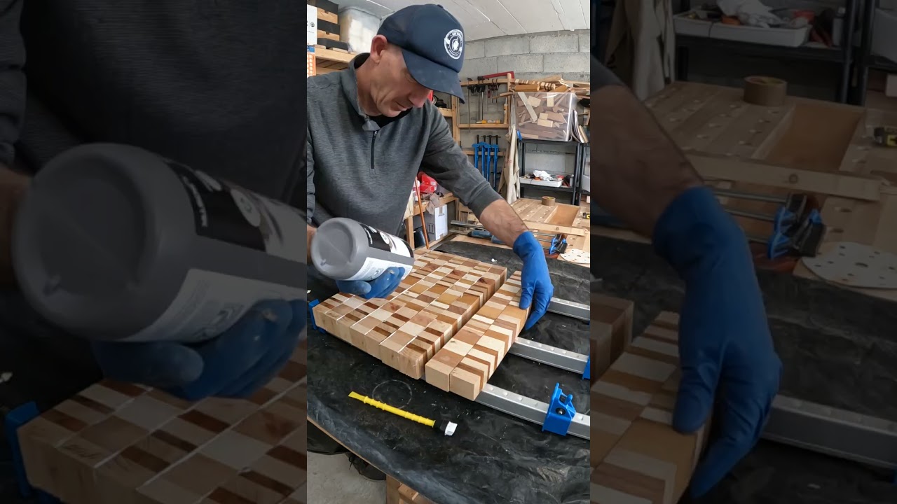 Fabrication petit billot de boucher / Making Cutting Board #corsica #corse #woodworking #wood