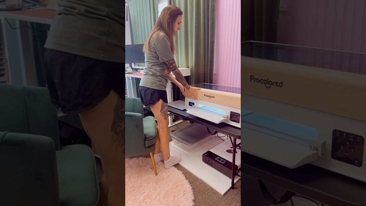 Custom make and pack Laura&rsquo;s order with me using the new P13 DTF Printer! 🥰