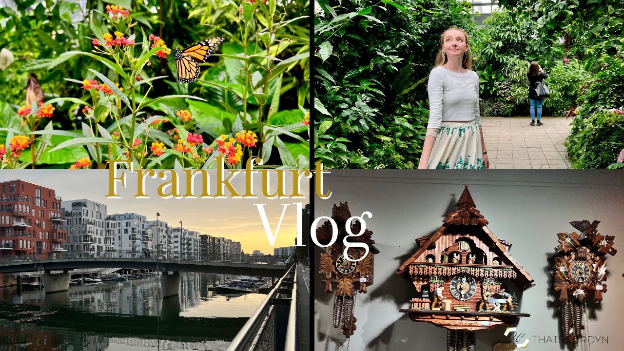 FRANKFURT, GERMANY Vlog Stop 14: Cathedral, BOTANICAL GARDENS, NFT Skybar & WINDY Adventures!