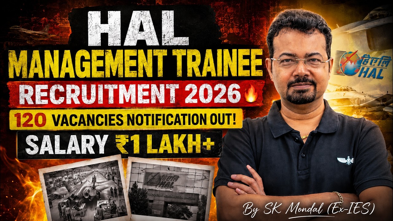 HAL Management Trainee Recruitment 2026 🔥120 Vacancies | Salary ₹1 Lakh+
