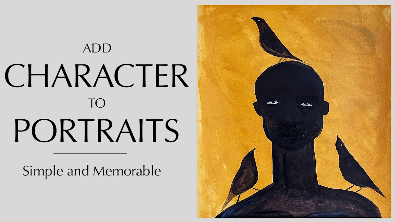 Add Character to Portraits - simple and memorable - Easy painting