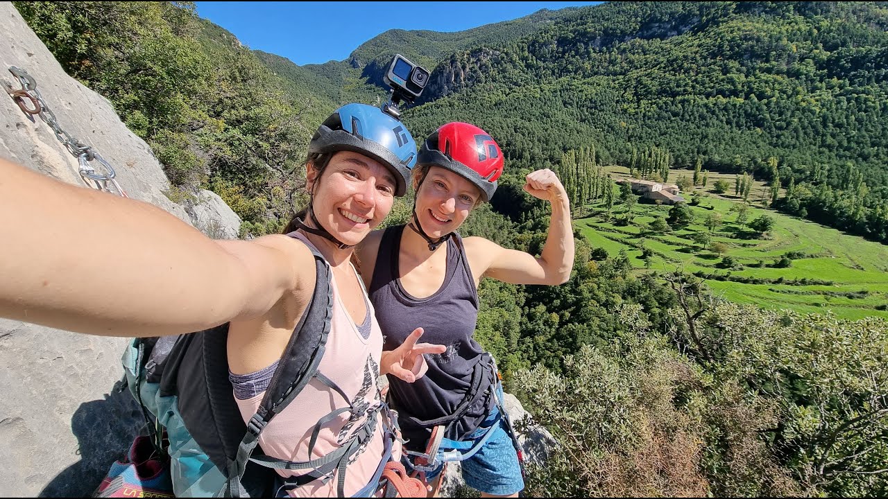 Escalada a Malanyeu Via Stoc de Coc + Monges mascles (130m V+)
