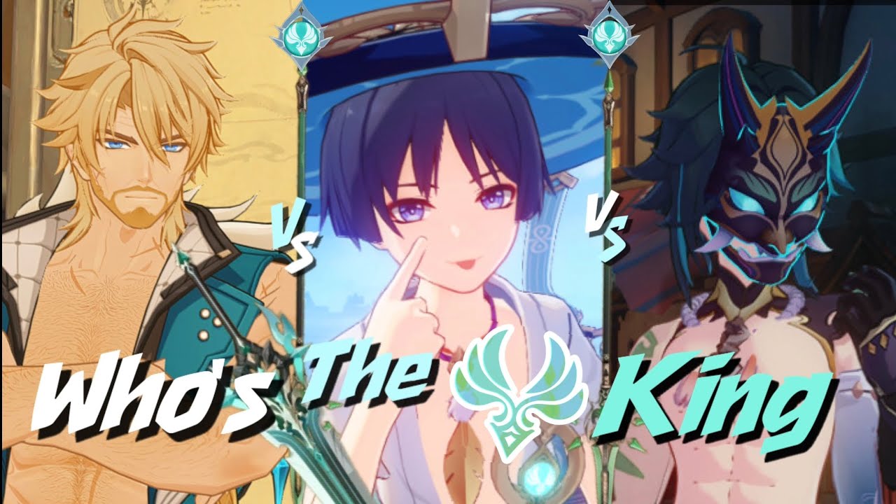 Varka vs Wanderer vs Xiao showcase comparison ( Genshin impact nod krai )