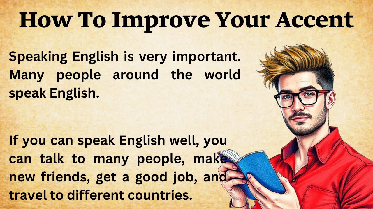 How To Improve Your Accent || Graded Reader || Learn English Listening Skills|| English For Beginner