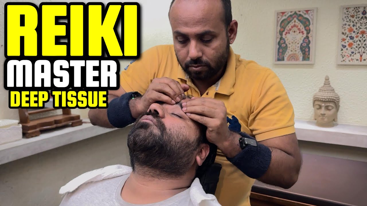 ASMR Deep-Tissue Head Massage By ReikiMaster #indianbarber #sensoryoverload #relaxation