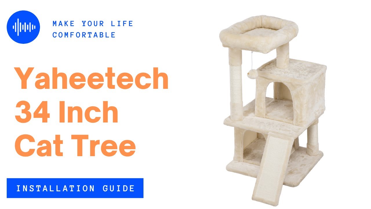 Yaheetech 36 Inches H Cat Tree Tower Installation Guide #cattree