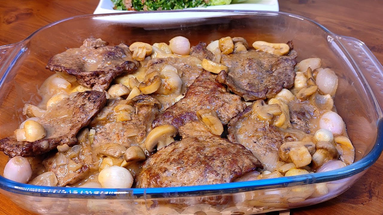 شرحات مطفاية بالحمض والثوم مع صوص الفطر بنكهة وطعم أطيب من المطاعم 👌🏻❤️