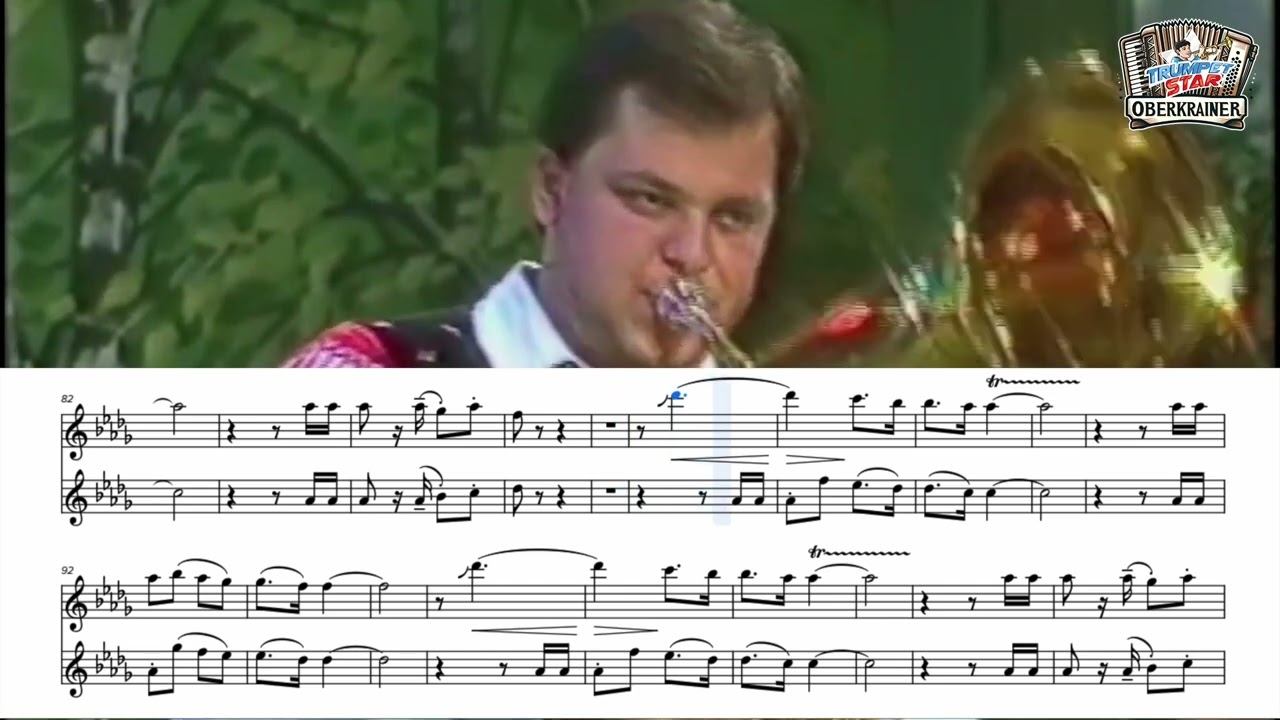 Trompetenecho von Slavko Avsenik - Oberkrainer - Noten für Trompete und Klarinette