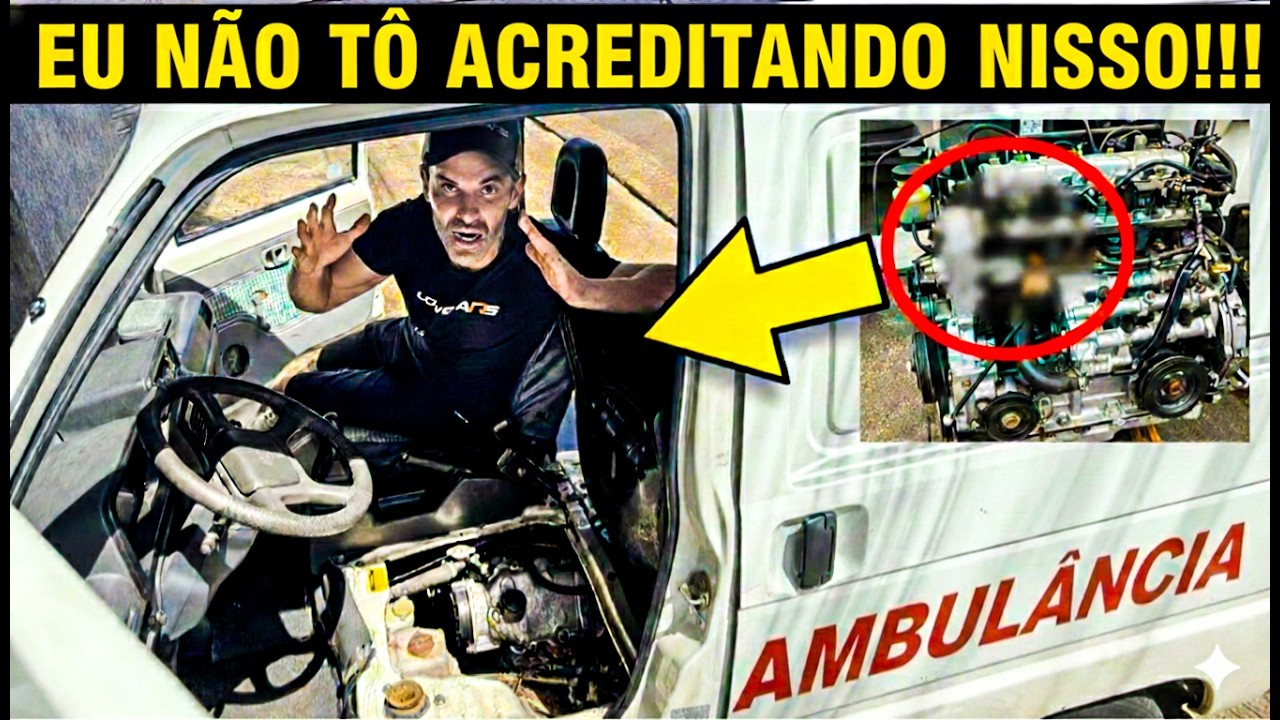 ENCONTREI ALGO BIZARRO NO MOTOR DA MINHA TOWNER AMBULÂNCIA