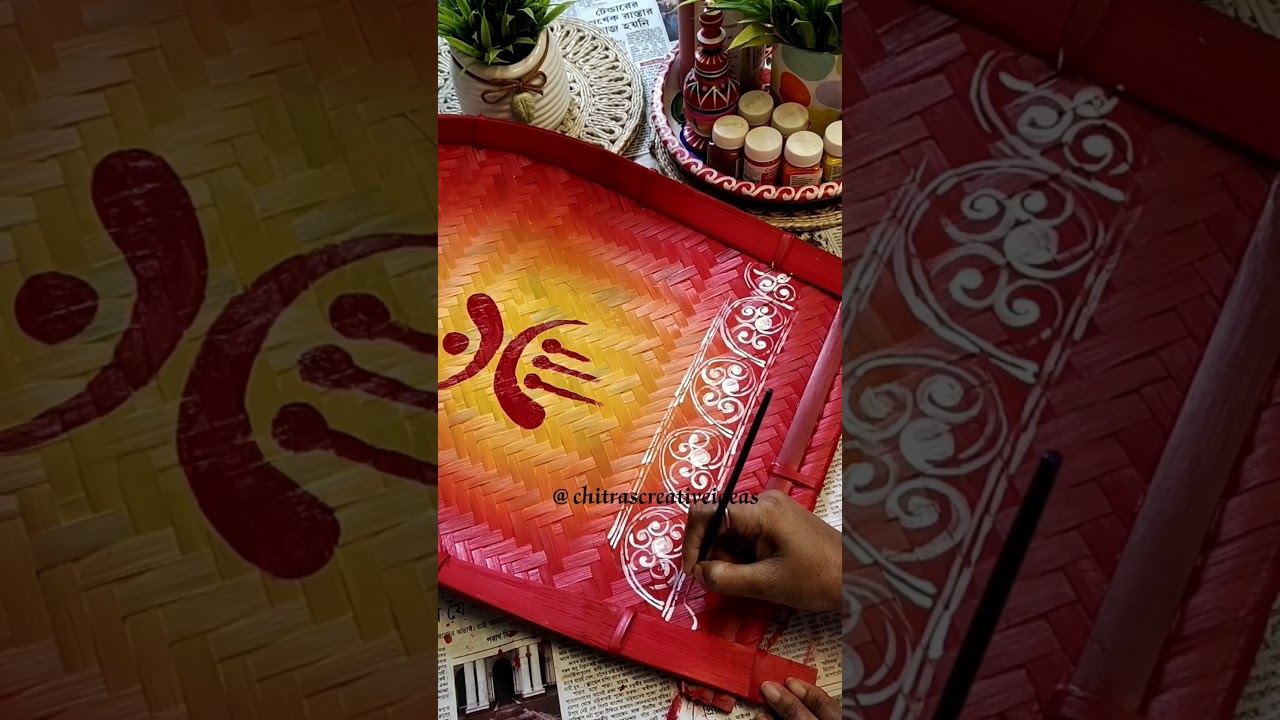 🦋🌸Easy Kulo Painting Ideas😍❤️ #art #kulopainting #shorts #yt #ytshorts #bengaliwedding #viralshorts