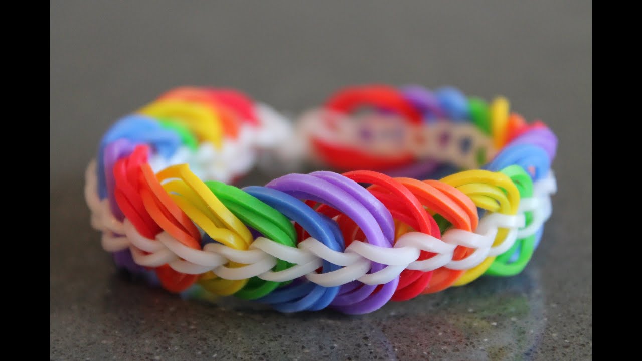 Rainbow Loom Nederlands, triple link chain, armband