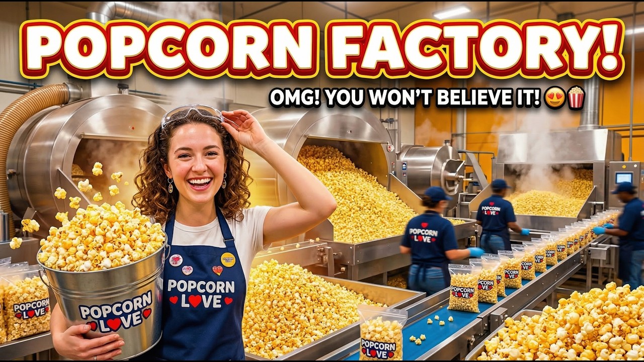 How Popcorn Is Made in Factory | Complete Production Process