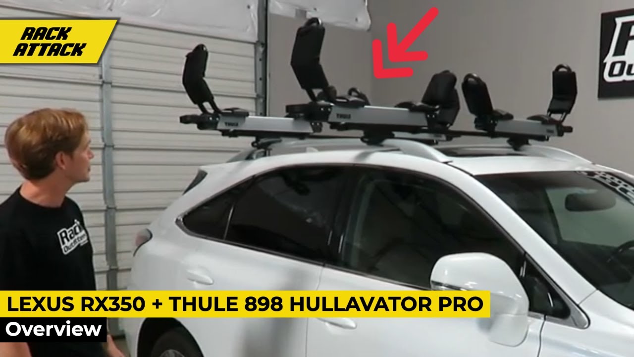 Lexus RX350 with Thule 898 Hullavator Pro Kayak Rack