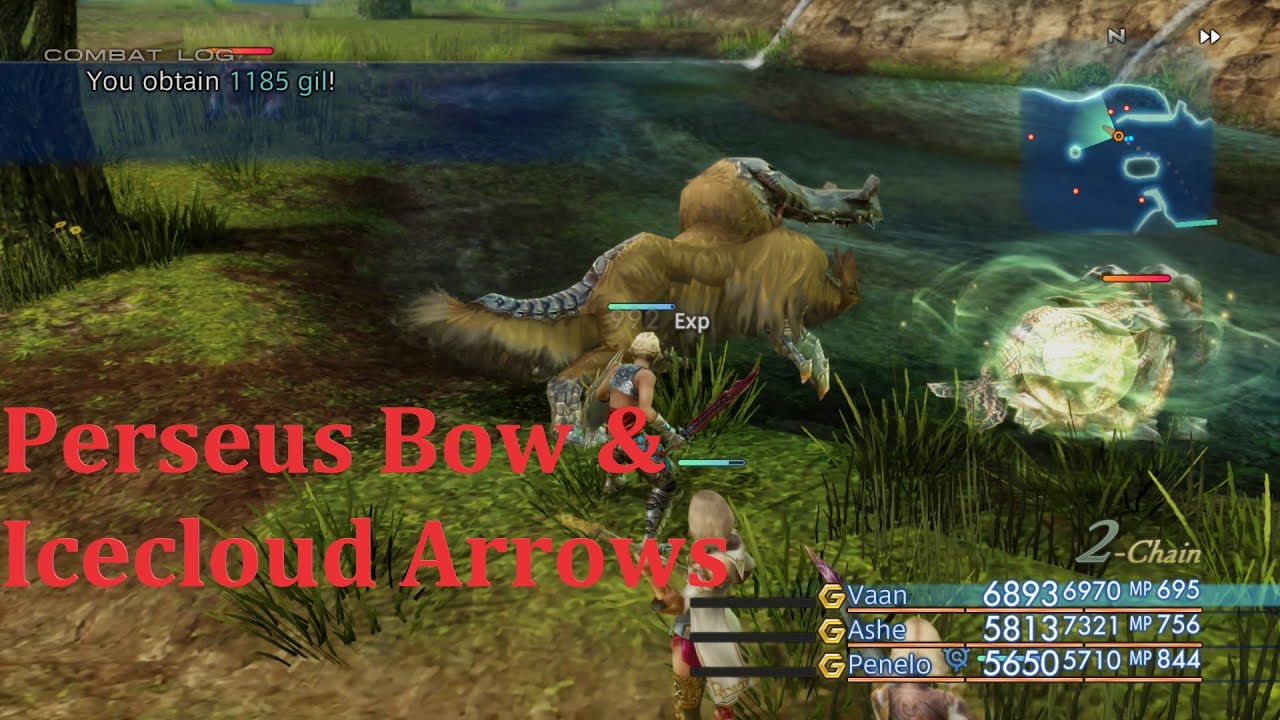 Final Fantasy XII The Zodiac Age Overpowered #2 (Perseus Bow, & Icecloud Arrows)