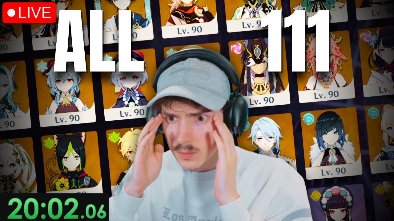 Can I Name ALL 111 Playable Genshin Characters From Memory? (LIVE Challenge)