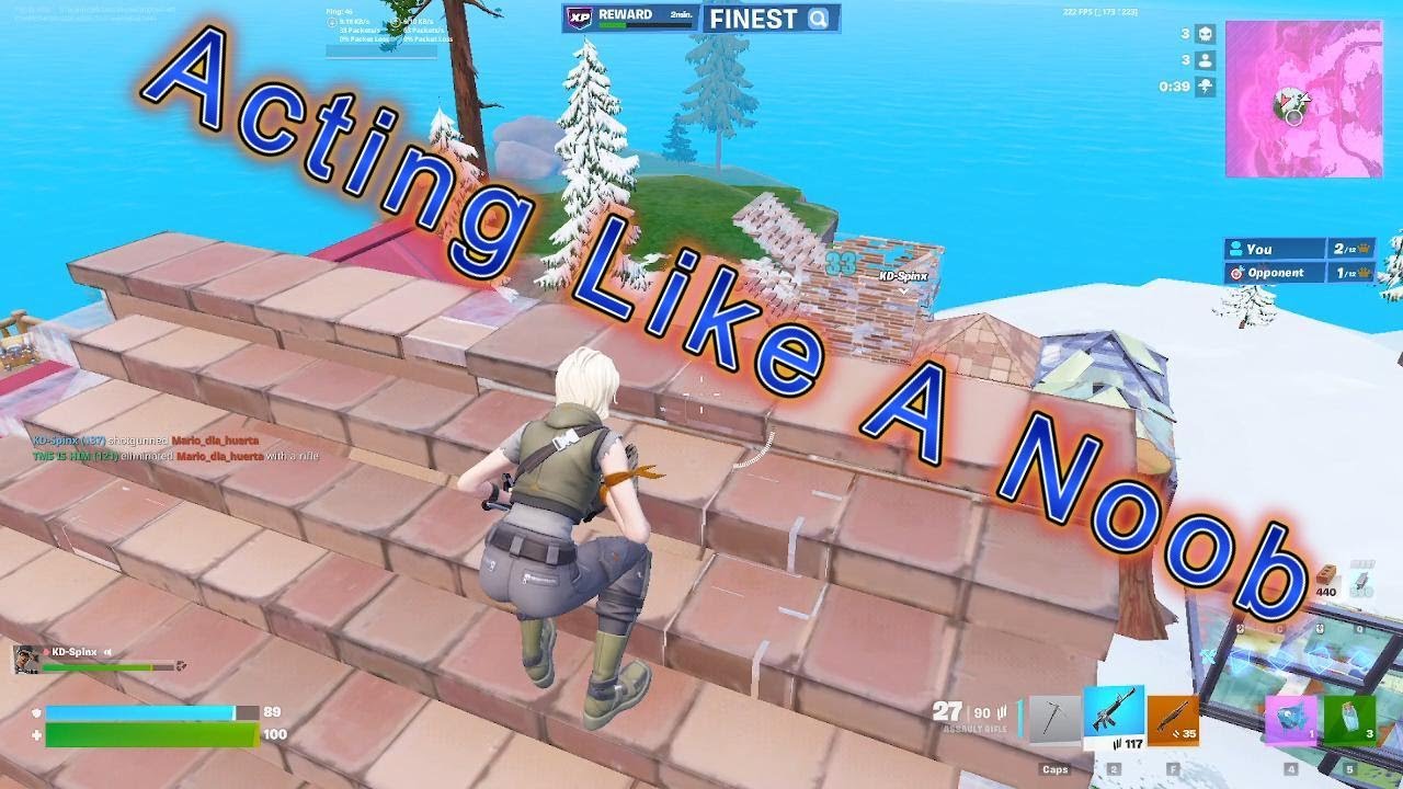 I Acted Like A Defult In Fortnite Then Revealed I  Am The Best!!!!!