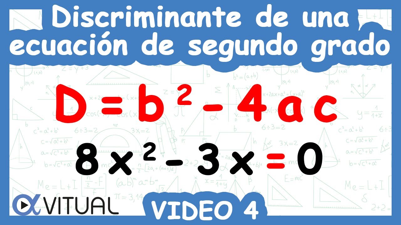 Discriminante de una Ecuación de Segundo Grado | Video 4 de 5