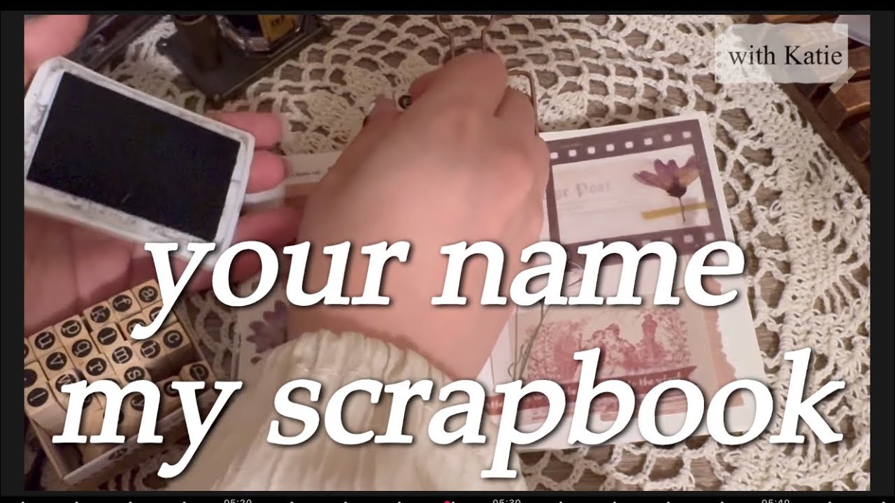 Aesthetic Scrapbooking ASMR with Katie 