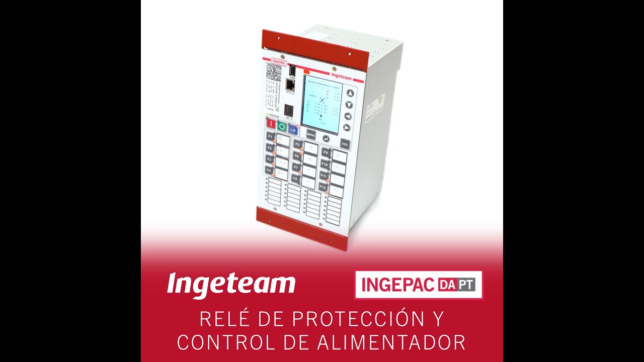 Rel&eacute; con detecci&oacute;n de arco - Protecci&oacute;n y control de alimentador - INGEPAC DA PT