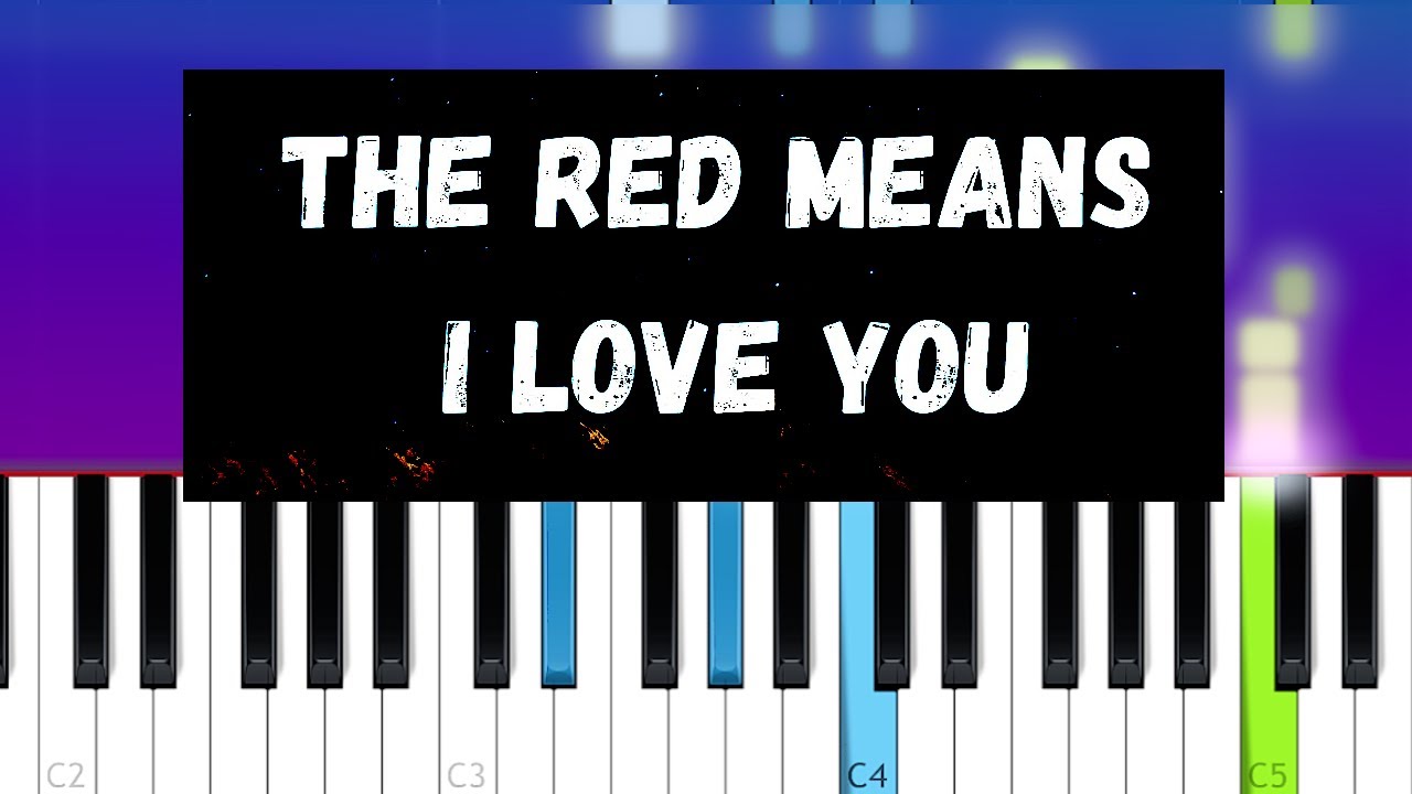 The Red Means I Love You - Madds Buckley  (Piano Tutorial)