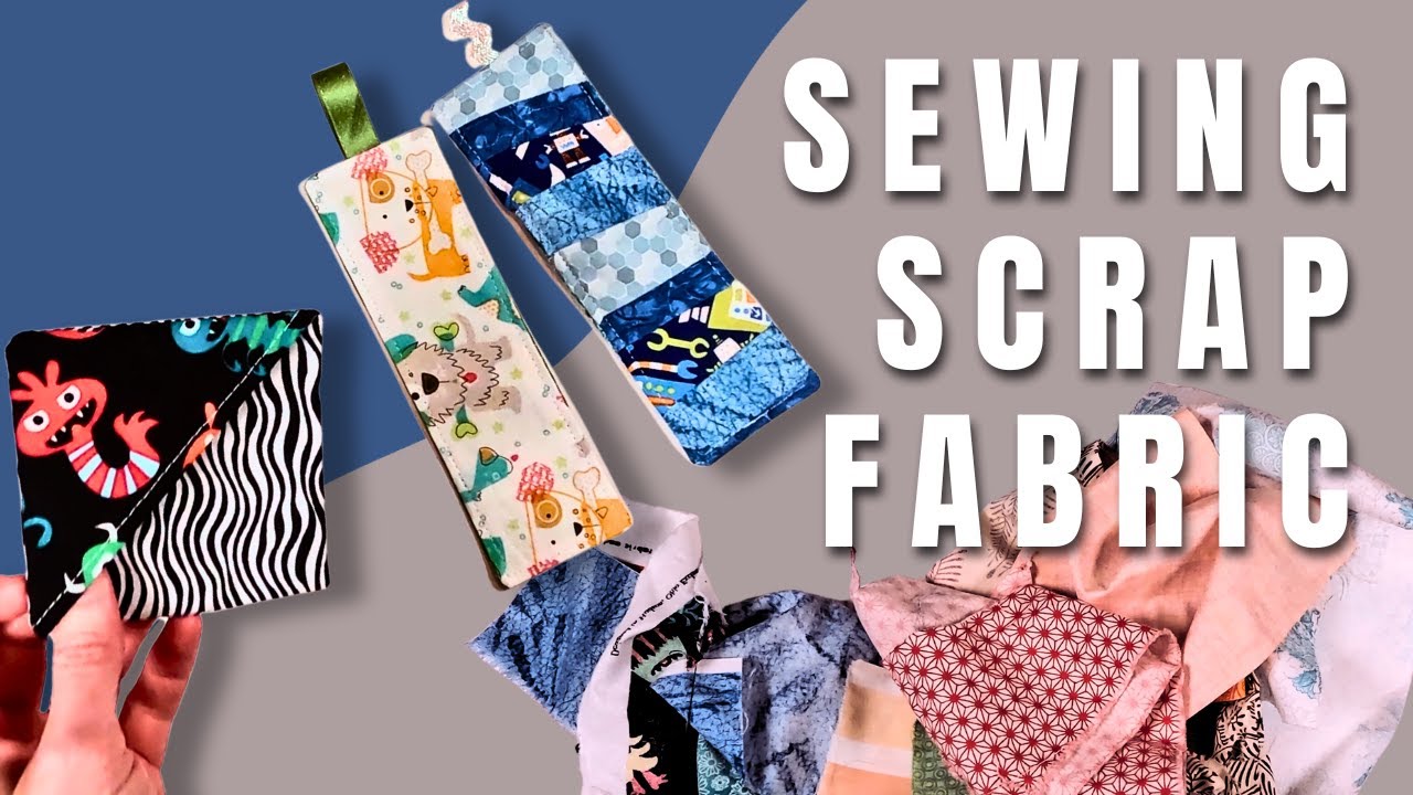 Sewing Fabric Scraps | 3 Book Marks | Easy Beginner Projects for Gifts