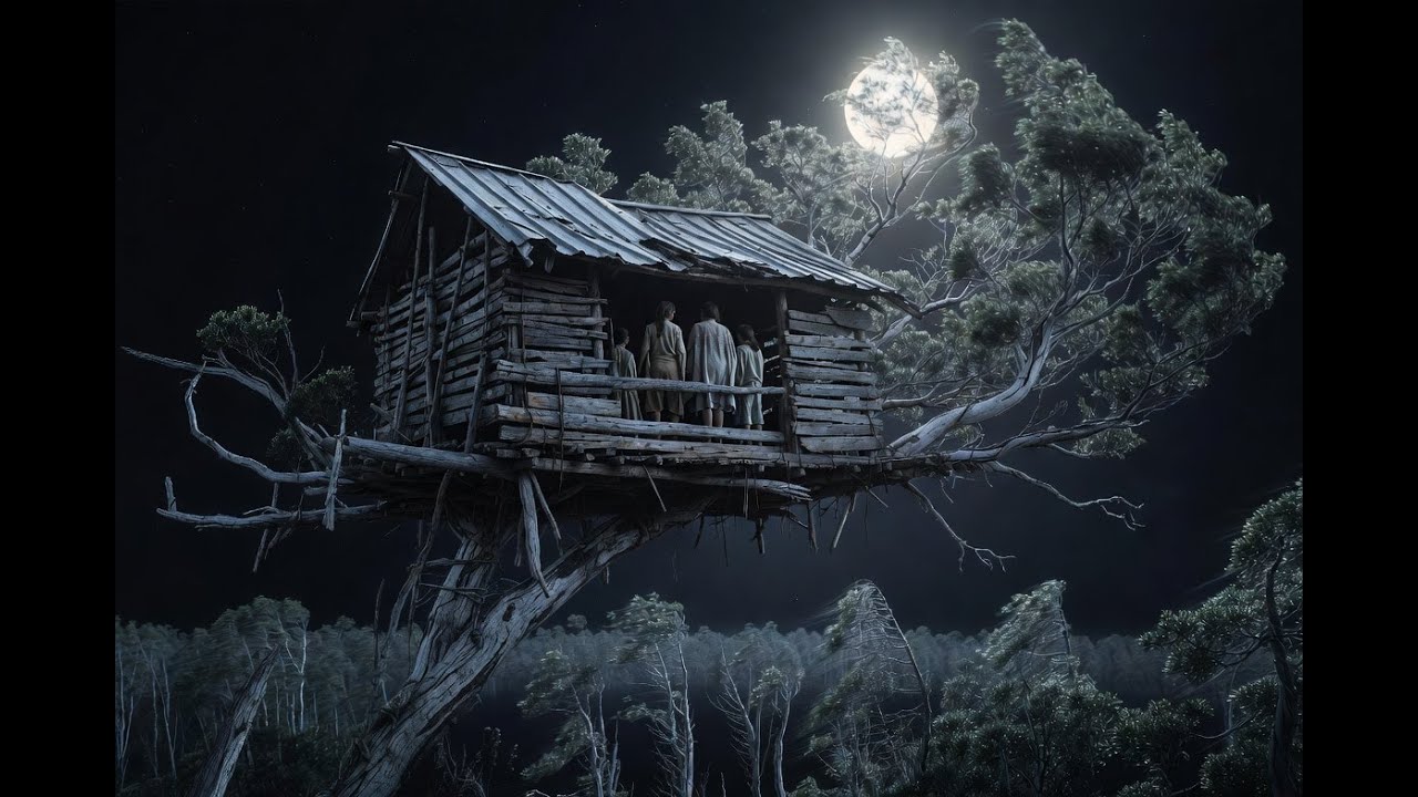 La viuda y sus hijos vivían en una casa en el árbol… y lo que había en la cocina lo cambió todo.