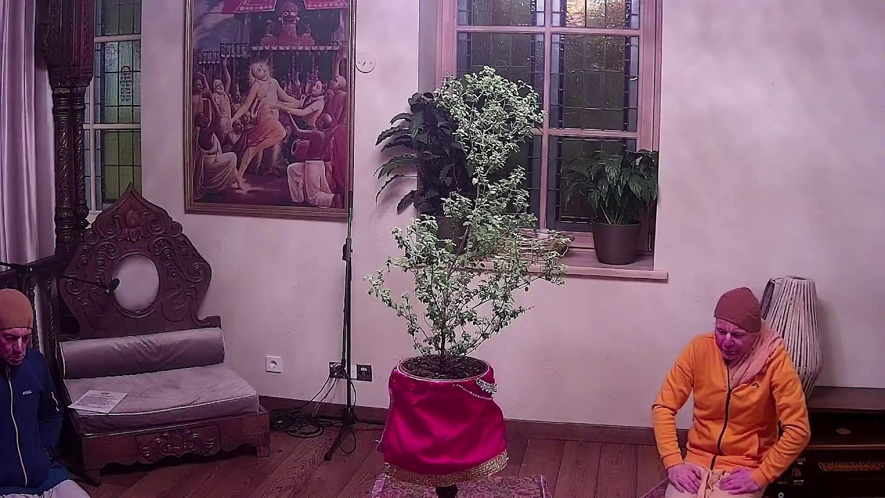 Mangala-Arati, maldos Nrisimhadevai,Tulasi pudža,Čaitanya Čaritamrita 2026-02-03