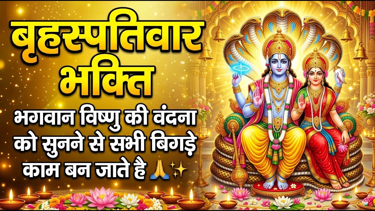 बृहस्पतिवार भक्ति - भगवान विष्णु की वंदना को सुनने से सभी बिगड़े काम बन जाते है