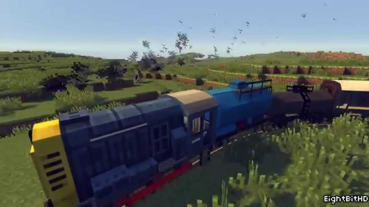 Minecraft - TrainCraft - HD1080p Locomotive Gameplay #6