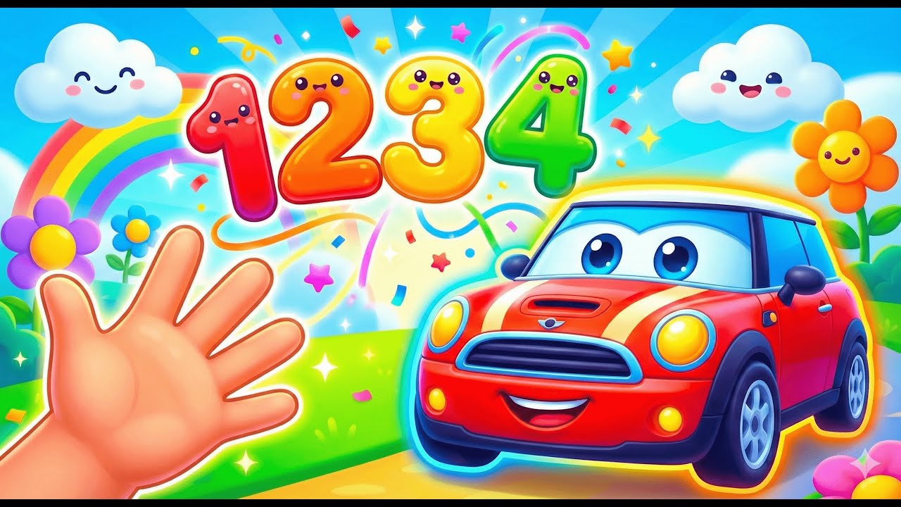 Konuşan TurboCik ile 1’den 10’a Sayı Şarkısı 🎵 Sağ Elimde Beş Parmak | 2-6 Yaş Çocuk Şarkısı