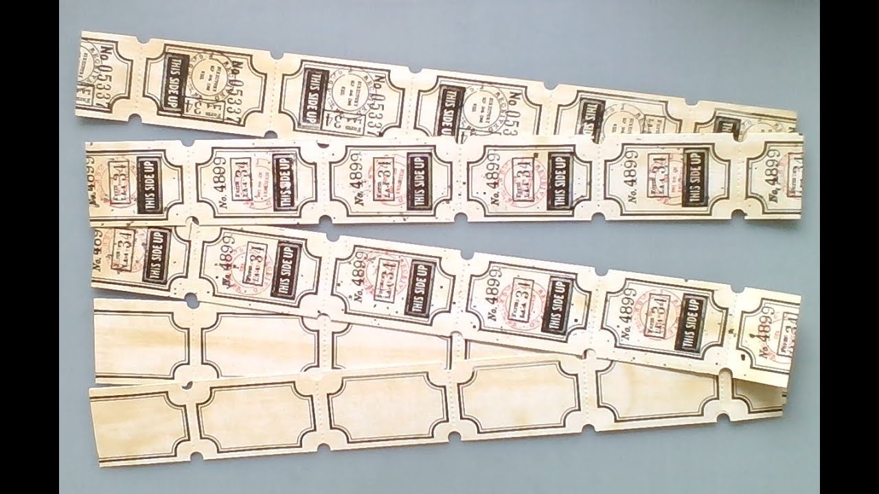 Making Ephemera - Tickets using Tim Holtz - Quickest of Quick Makes!🤗🎫🎟️