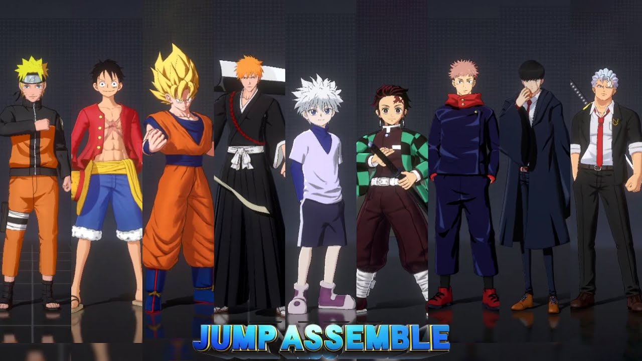 JUMP: Assemble - All Characters Selection Animations