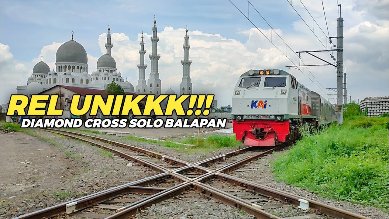 REL UNIK!! DIAMOND CROSSING LANGKA DI INDONESIA | Berburu Kereta Api di Segitiga Solo Balapan