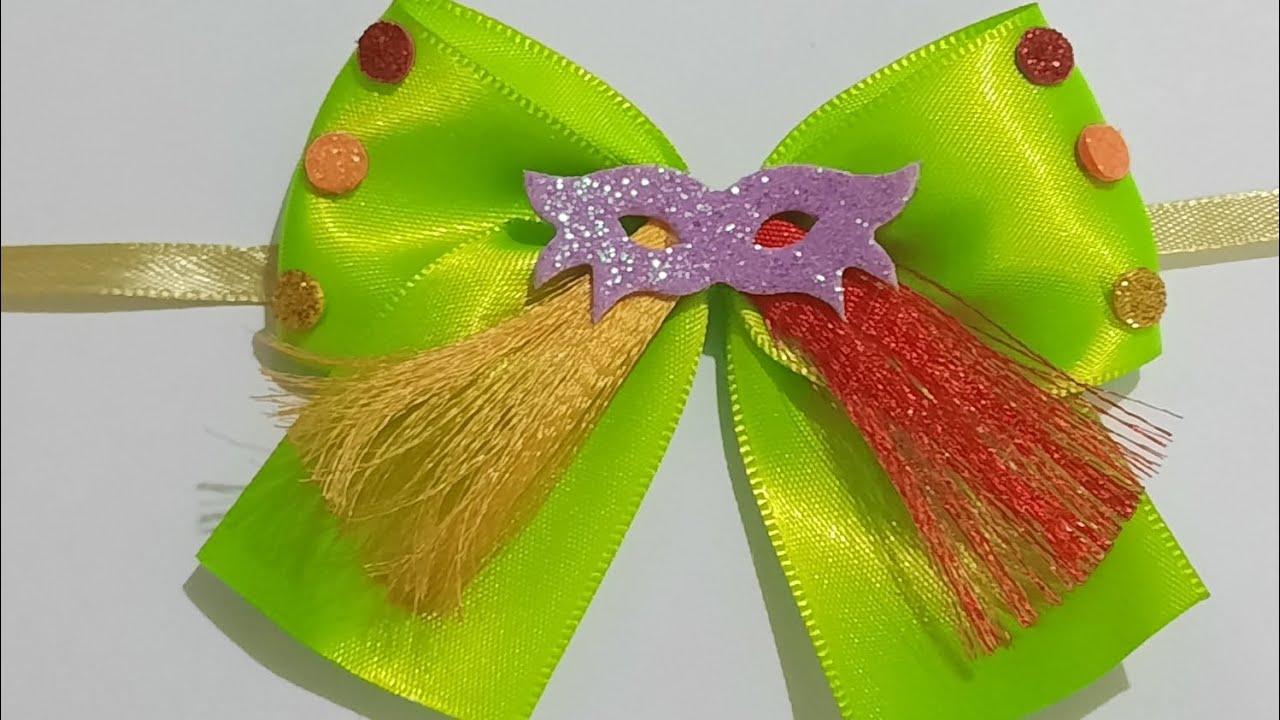 Laço de pescoço pet de Carnaval, fácil de fazer, passo a passo