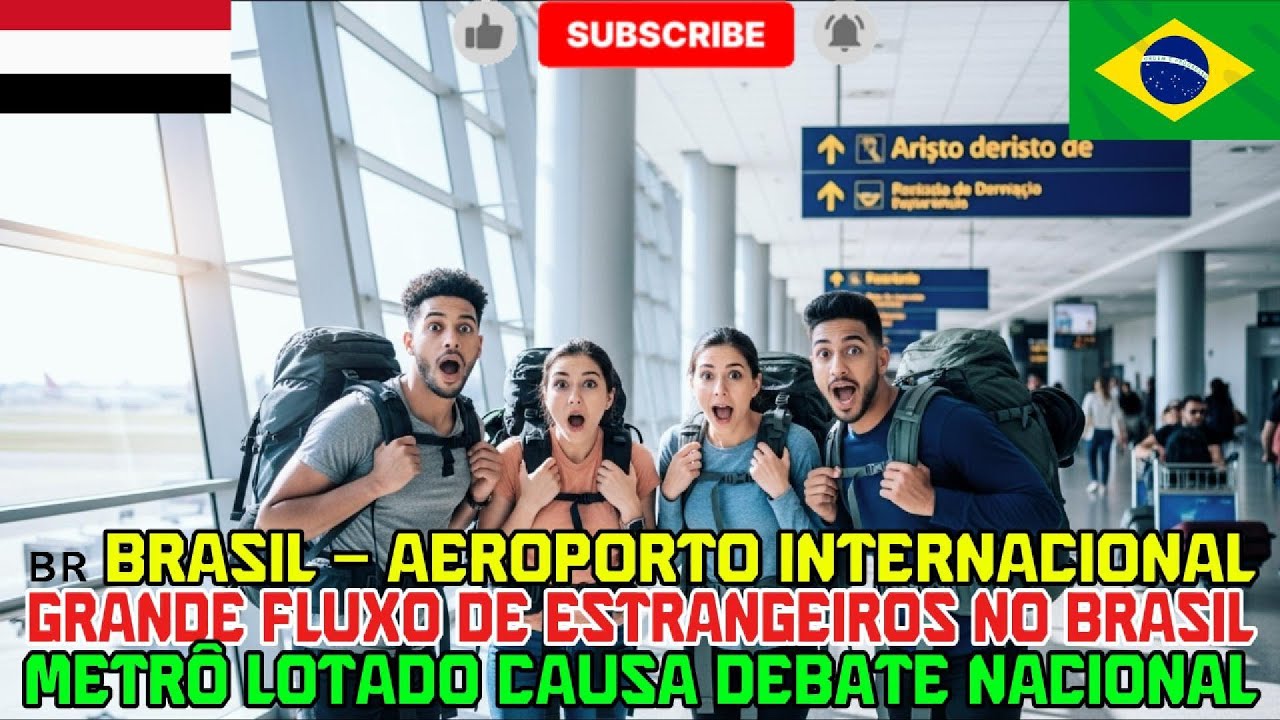 Brasil lotado estrangeiros e metrô sobrecarregado!