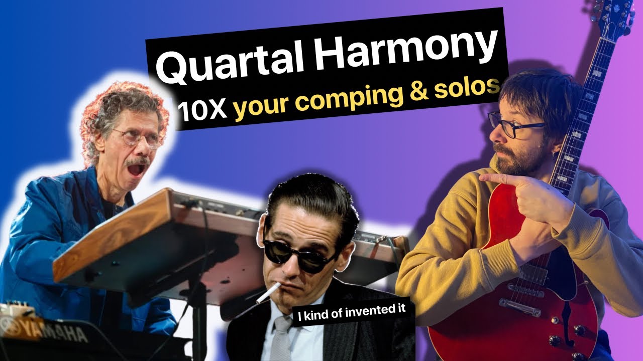 Jazz Guitar QUARTAL HARMONY in 10 Minutes | EXTRA 4mins are for LICKS