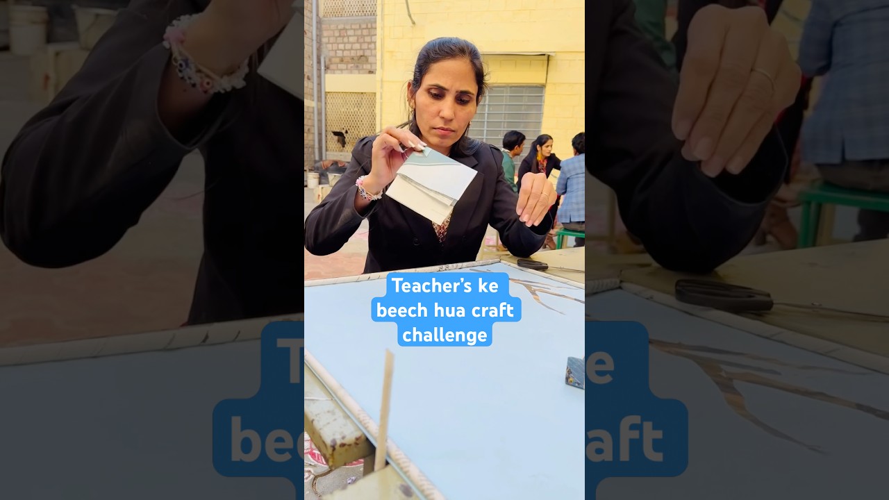 Paper craft challenge with teachers / Paper craft ideas for school project / Ghamu saran 