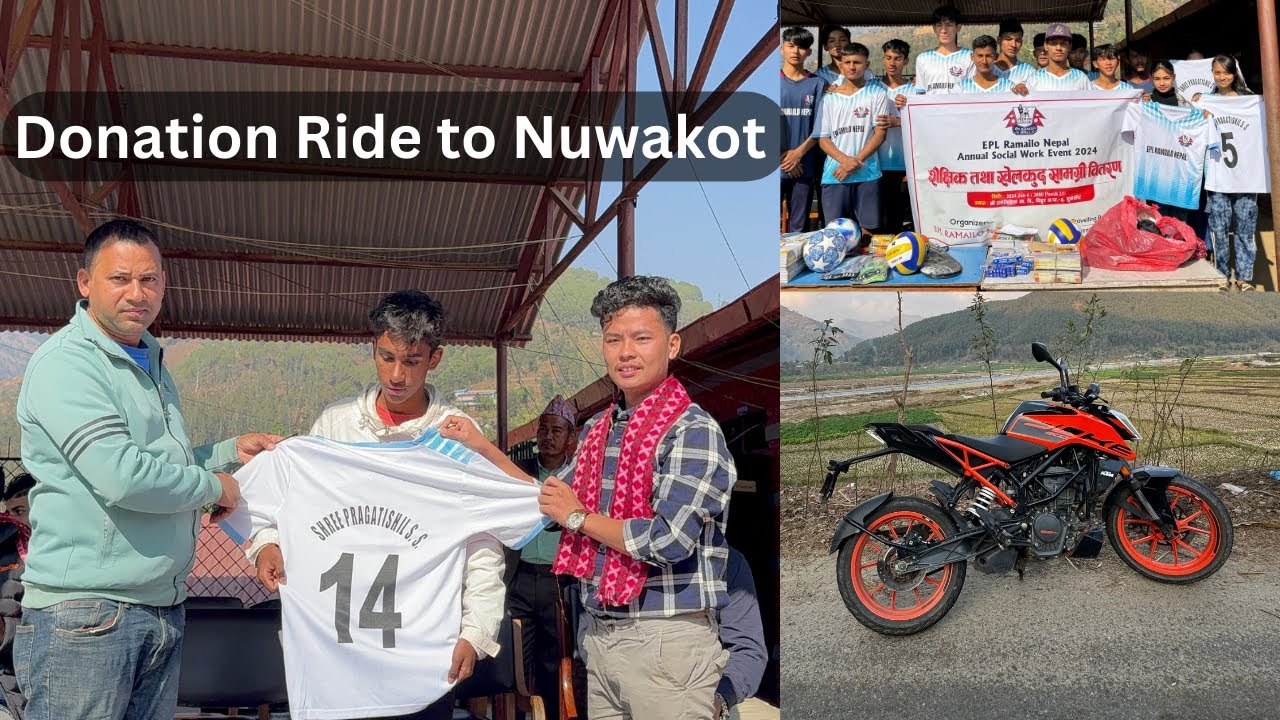 RIDE FOR A CAUSE || School Ma Donation Gariyo || Nuwakot Ride || Prashant's MotoVlog