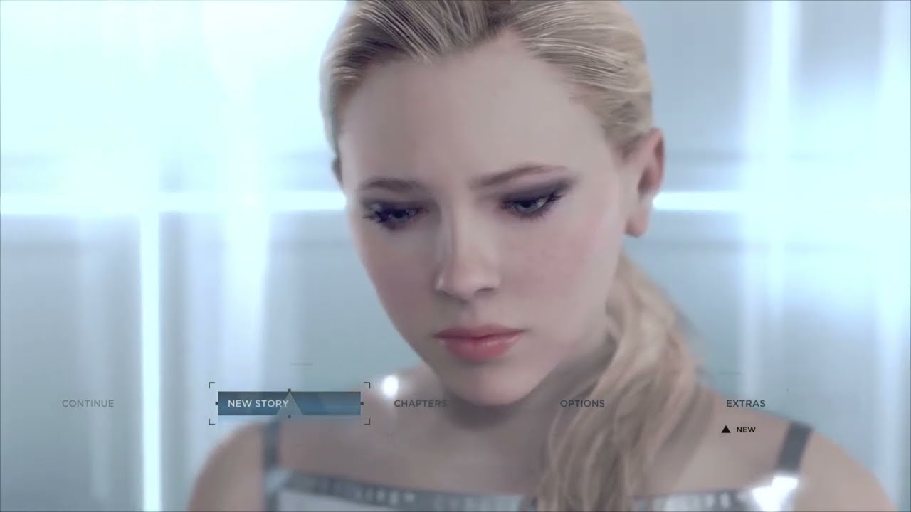 Detroit Become Human - Chloe in the menu screen