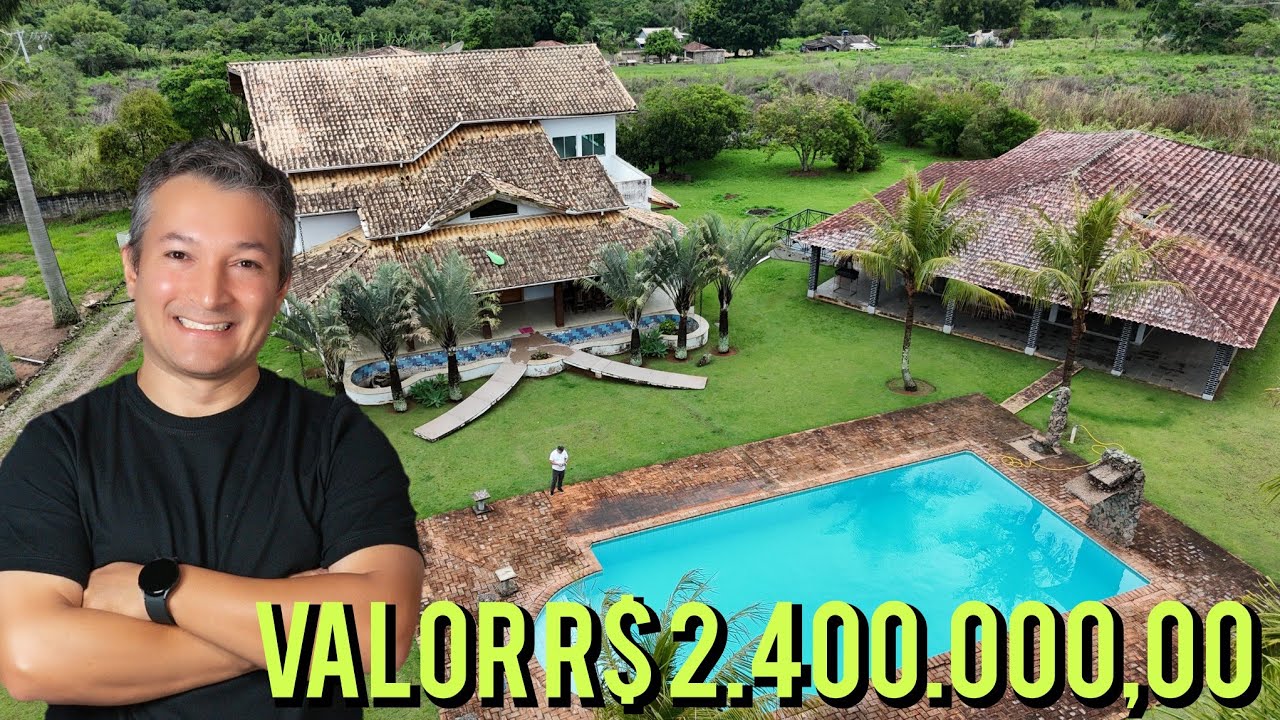 Sítio a venda em Jarinu, casa maravilhosa com 4 suítes, área gourmet, lago, #sítio 