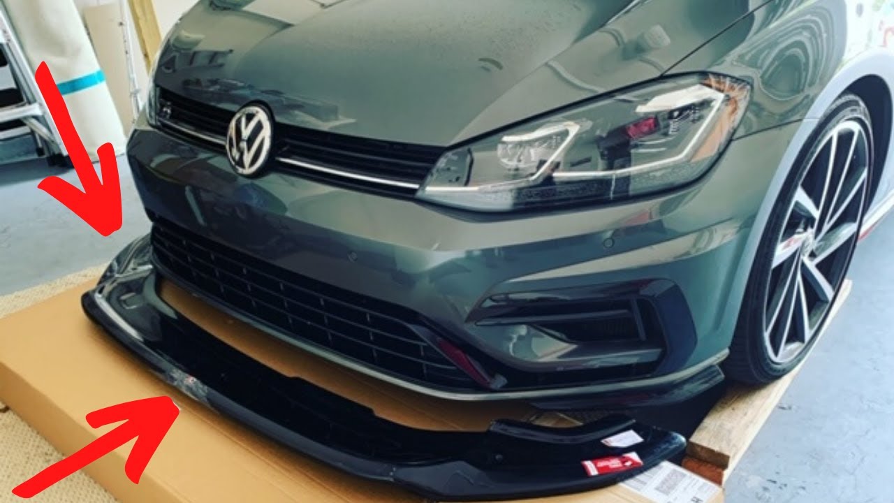 MK 7.5 VW GOLF R GETS MAXTON DESIGN front lip! // install.