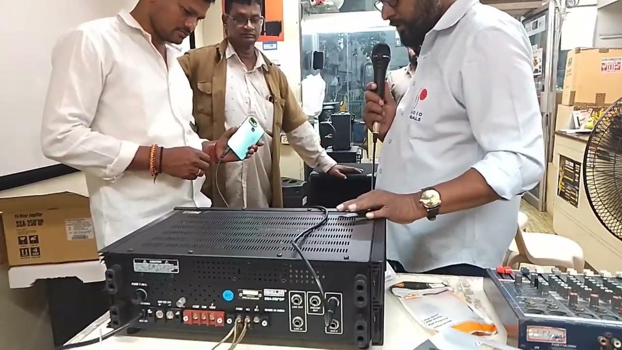 Ahuja 200RMS 400watts SpeakerSRX-250 DXM Sound Testing and SSA-250DP Amplifier explained 📞9550299953