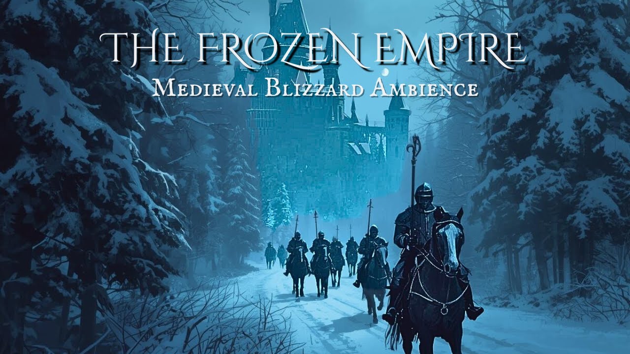 Medieval Winter Storm ❄️ Heavy Wind Sounds for Deep Sleep & Focus