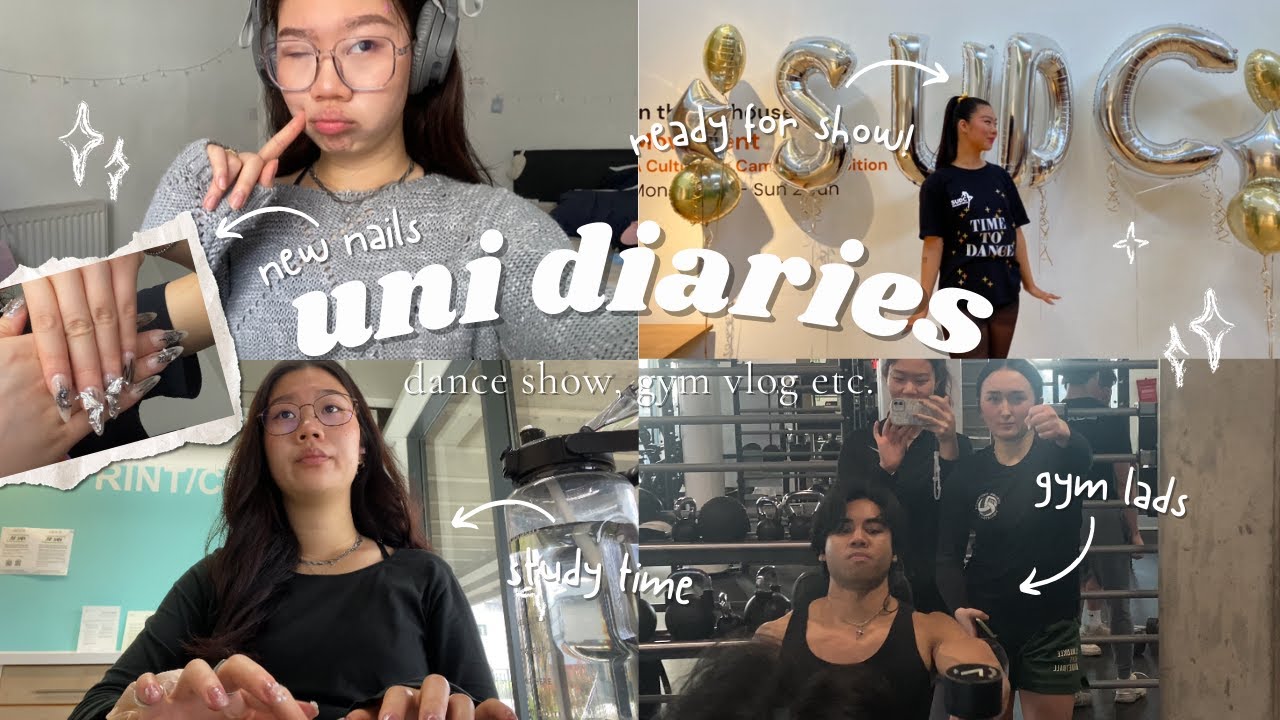 HaoYi's uni diaries ˚⊹ ᡣ𐭩: dance show/ show week, assignments, gym, friends