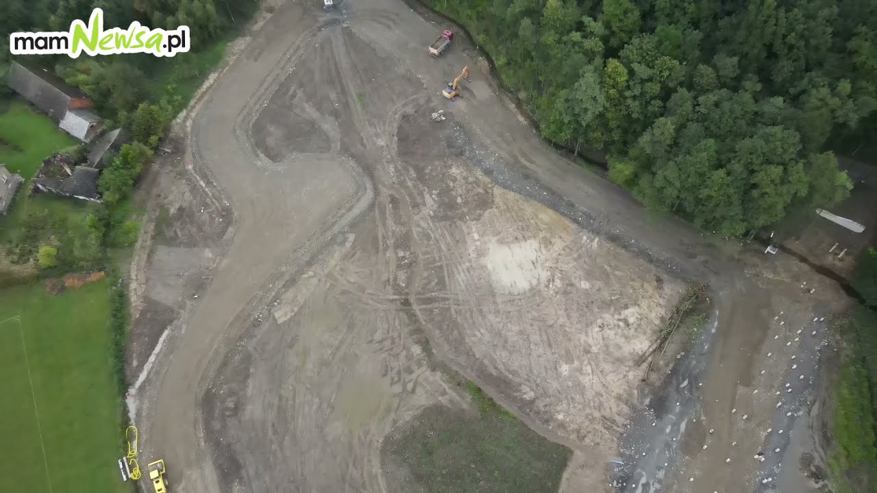Budowa Stawu Anteckiego w Andrychowie - wrzesień 2021