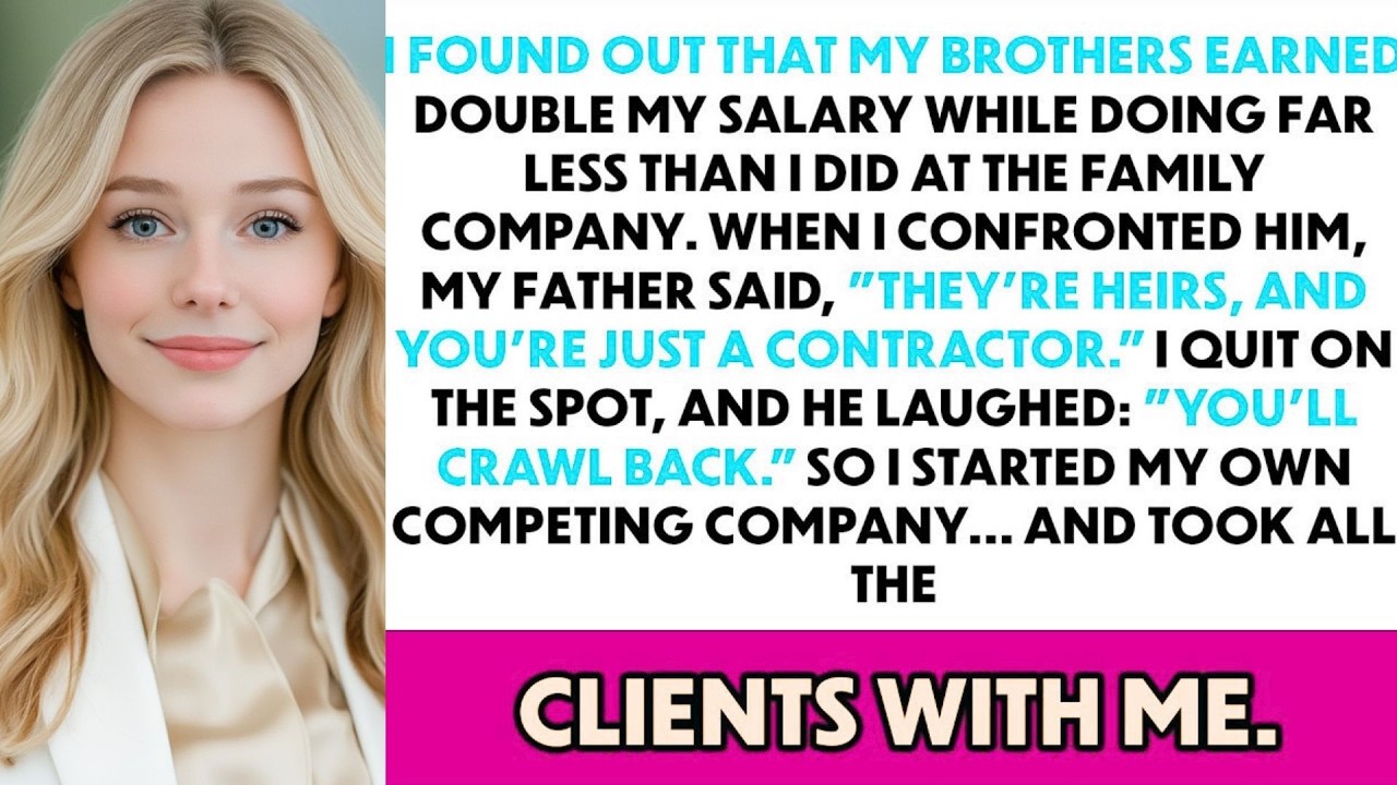 My Dad Defended Paying My Brothers More — The Day I Quit Changed Everything