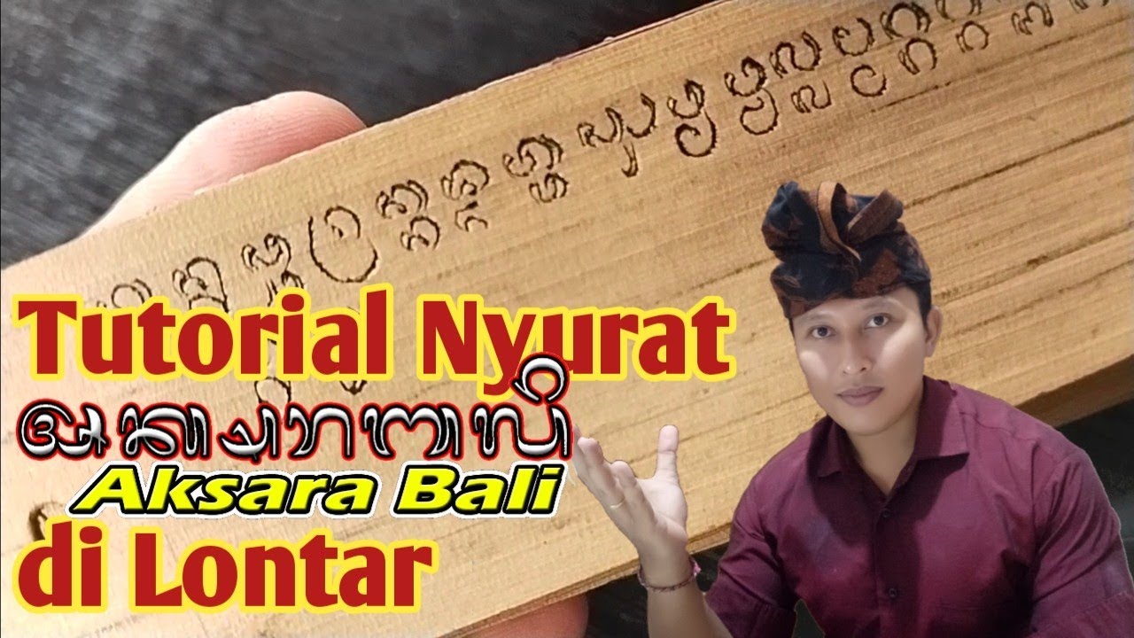 TUTORIAL AKSARA BALI DI LONTAR [ Kokne Suud Balih Video ne, Jeg ngerti beeeeee ]