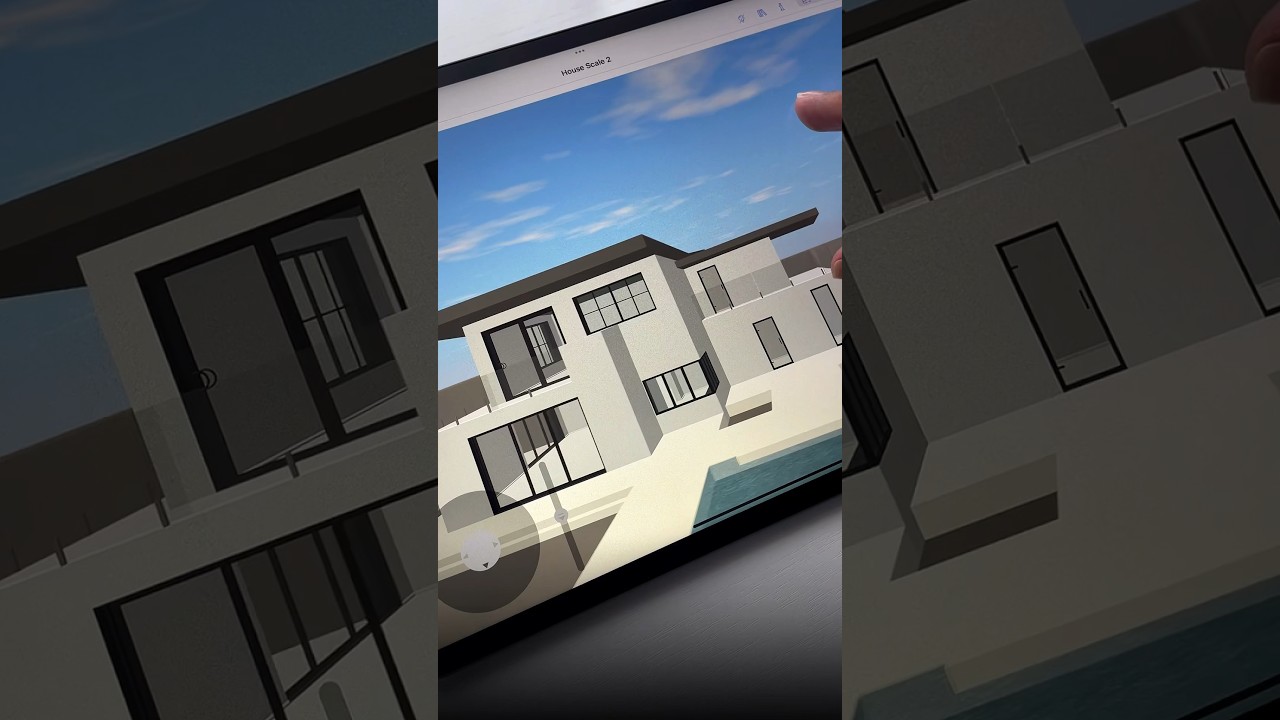 Live Home 3D+Procreate app🌟 #sketch #ipaddrawing #procreate #architecture #housedesign #3dmodeling