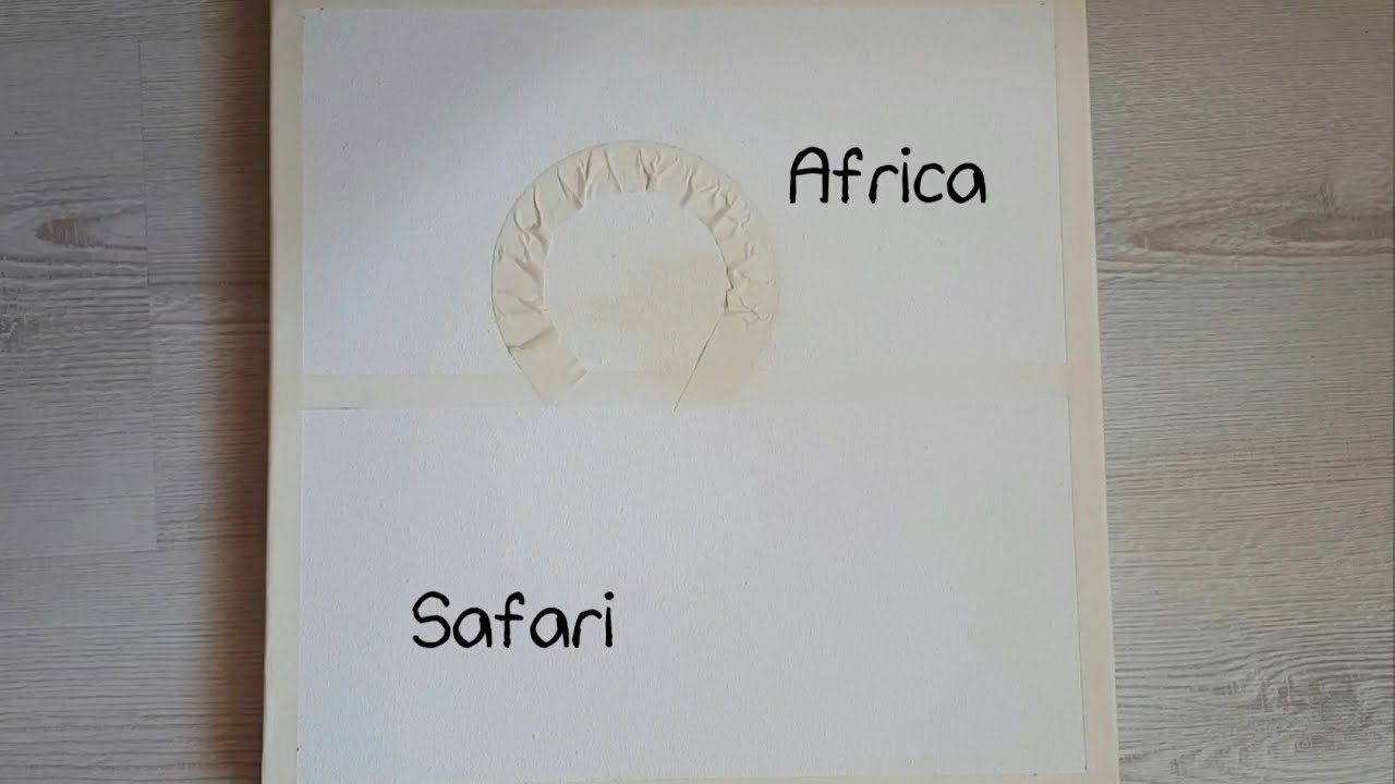Daily challenge #1 / Easy Acrylic \ Africa and Safari Acrylic Painting