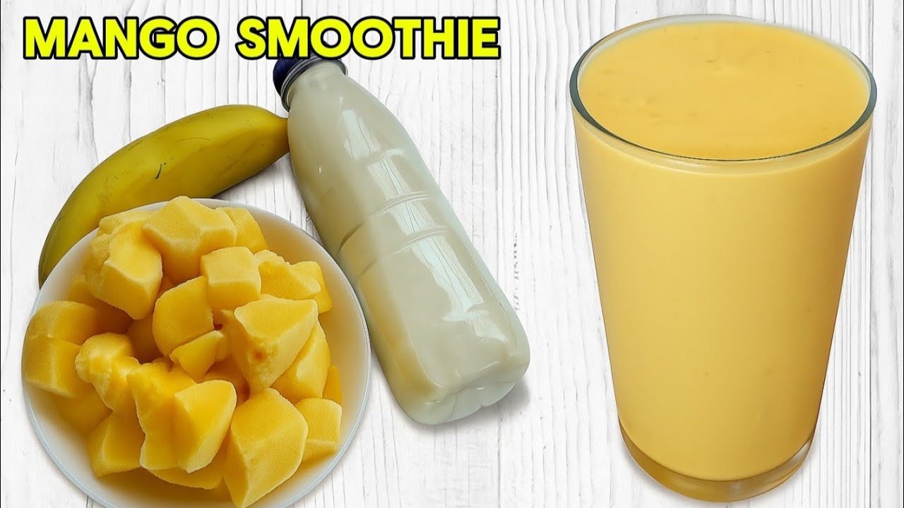 How to Make a Creamy Mango Smoothie | Refreshing Summer Drink Recipe 🥭 | Healthy & Easy Smoothie